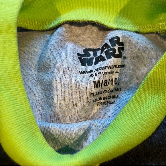 Star Wars Grogu Kids Pajamas with Green Character Print - Picture 9 of 10